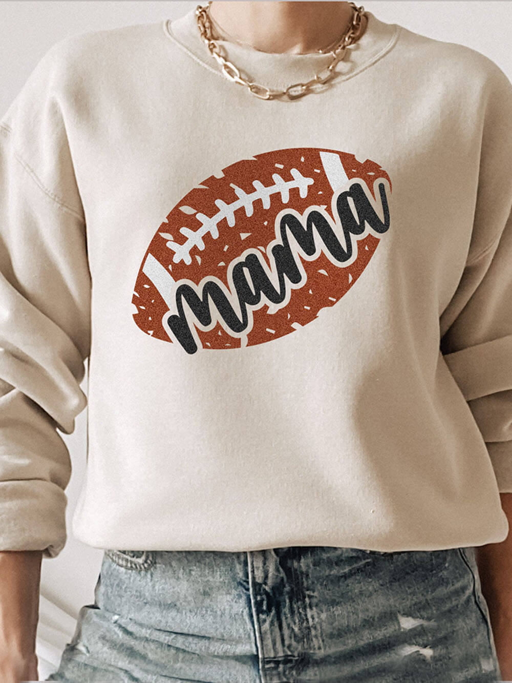 Sweatshirt "Football Mama" para o dia do jogo