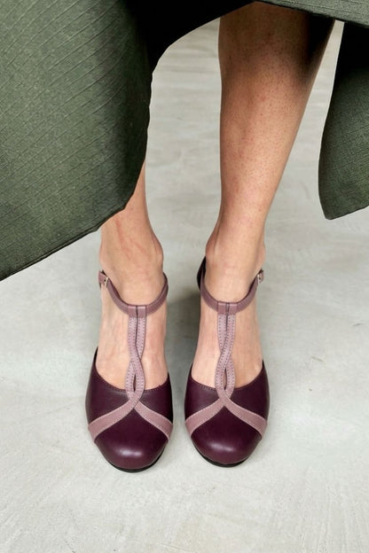 T-Strap Block Heel Pumps [Pre Order]