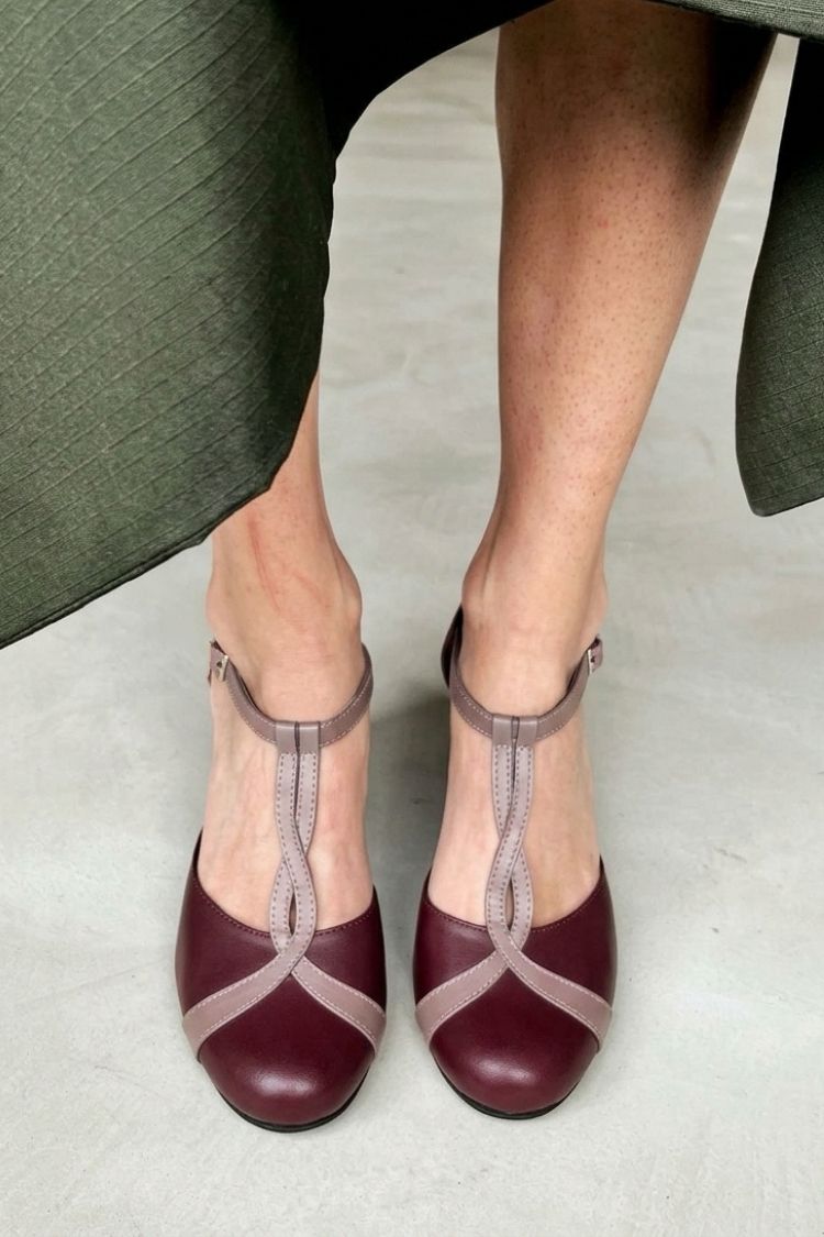 T-Strap Block Heel Pumps [Pre Order]