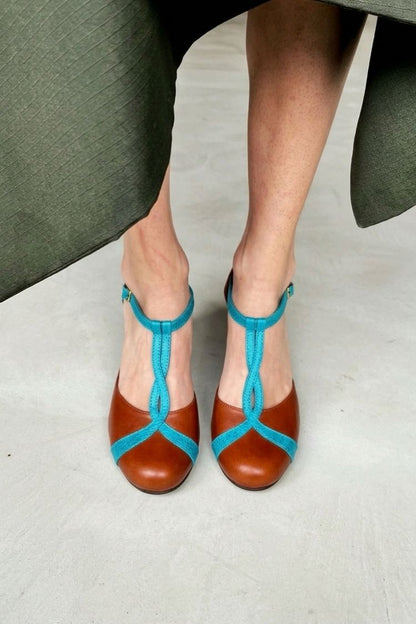T-Strap Block Heel Pumps [Pre Order]