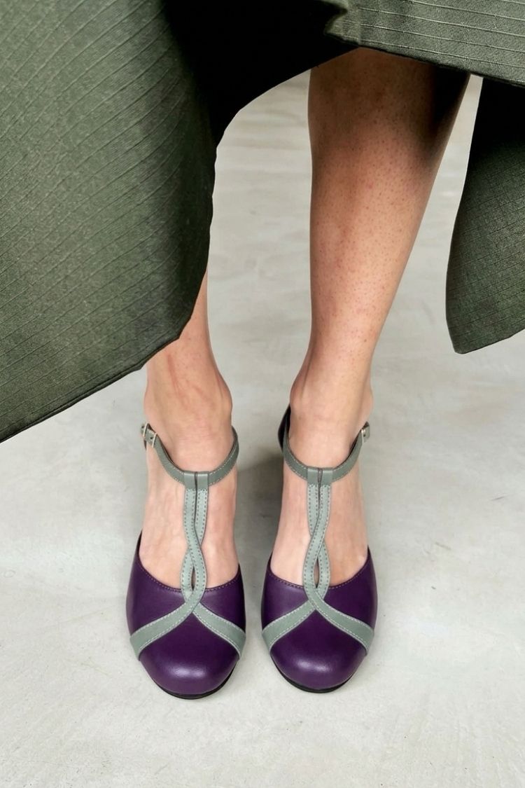 T-Strap Block Heel Pumps [Pre Order]
