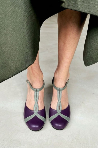 T-Strap Block Heel Pumps [Pre Order]