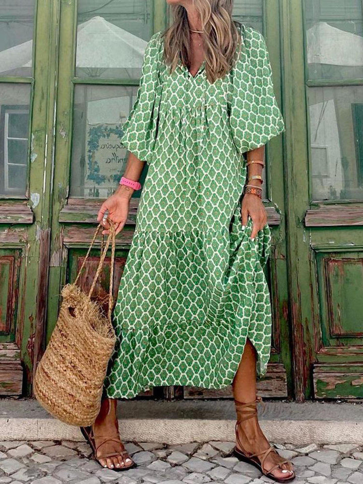 Boho Maxikleid mit Print  