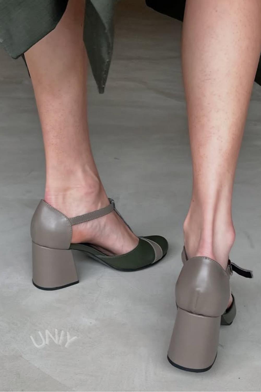 T-Strap Block Heel Pumps [Pre Order]