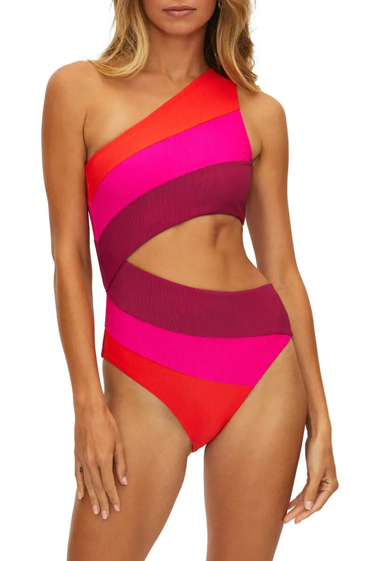 Joyce Cutout One-Shoulder Badpak